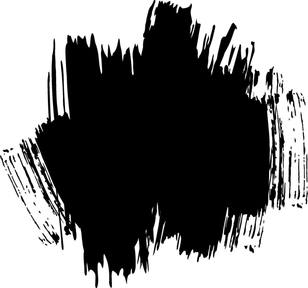 Large black brush stroke creating a textured backdrop, offering ample copy space for design elements, overlays, and artistic compositions in various creative projects vector