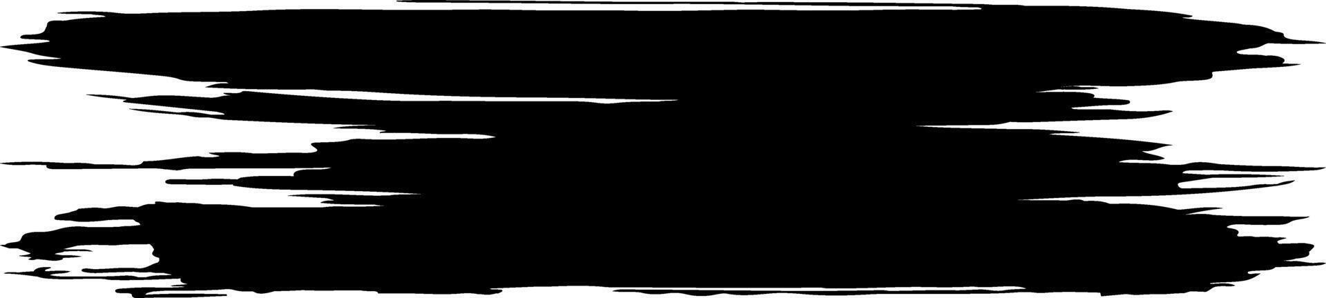 Three horizontal black brush strokes create a textured banner effect on a clean white background, adding a touch of abstract art and grunge style vector