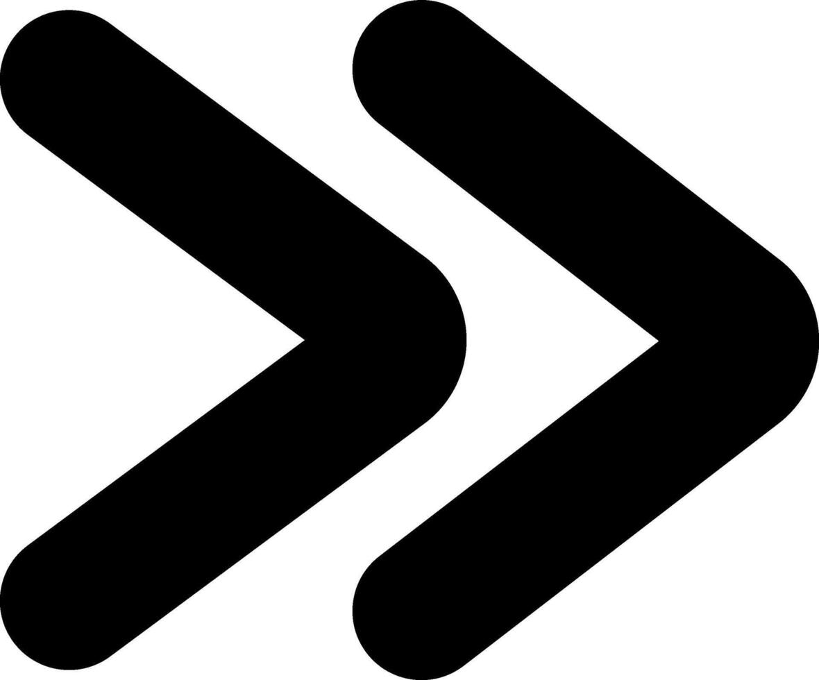 Two black arrows pointing to the right symbolize progress and direction, representing movement forward and the journey toward success and growth vector
