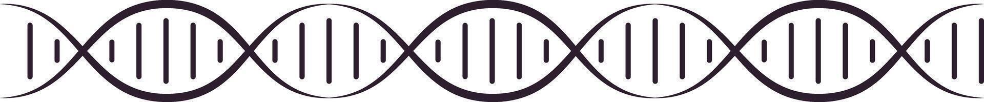 DNA structure forming a long chain, repeating multiple times and ...