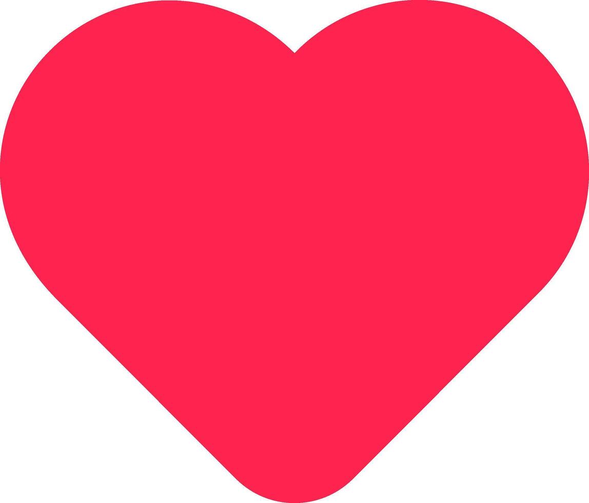 Bright red heart symbol representing love, affection, healthcare, cardiology, and valentine's day celebrations, perfect for expressing feelings and promoting health awareness vector