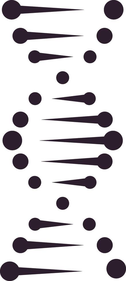 Lines and circles are connecting, creating a dna structure, symbolizing genetics, biology, and scientific research, with a focus on genetic code and biological processes vector