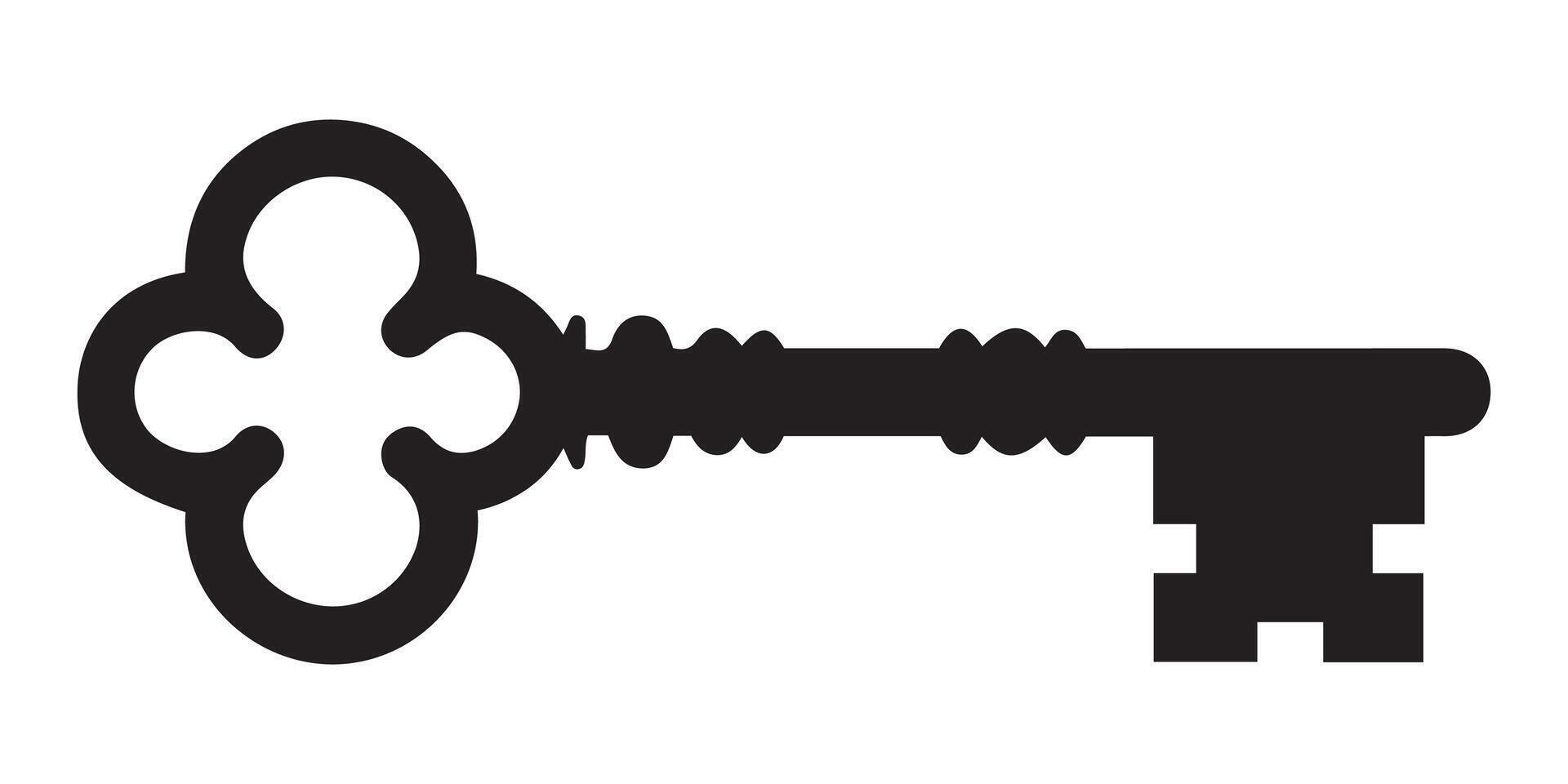 Minimalist Key Image Stylish Design for Graphic Work vector