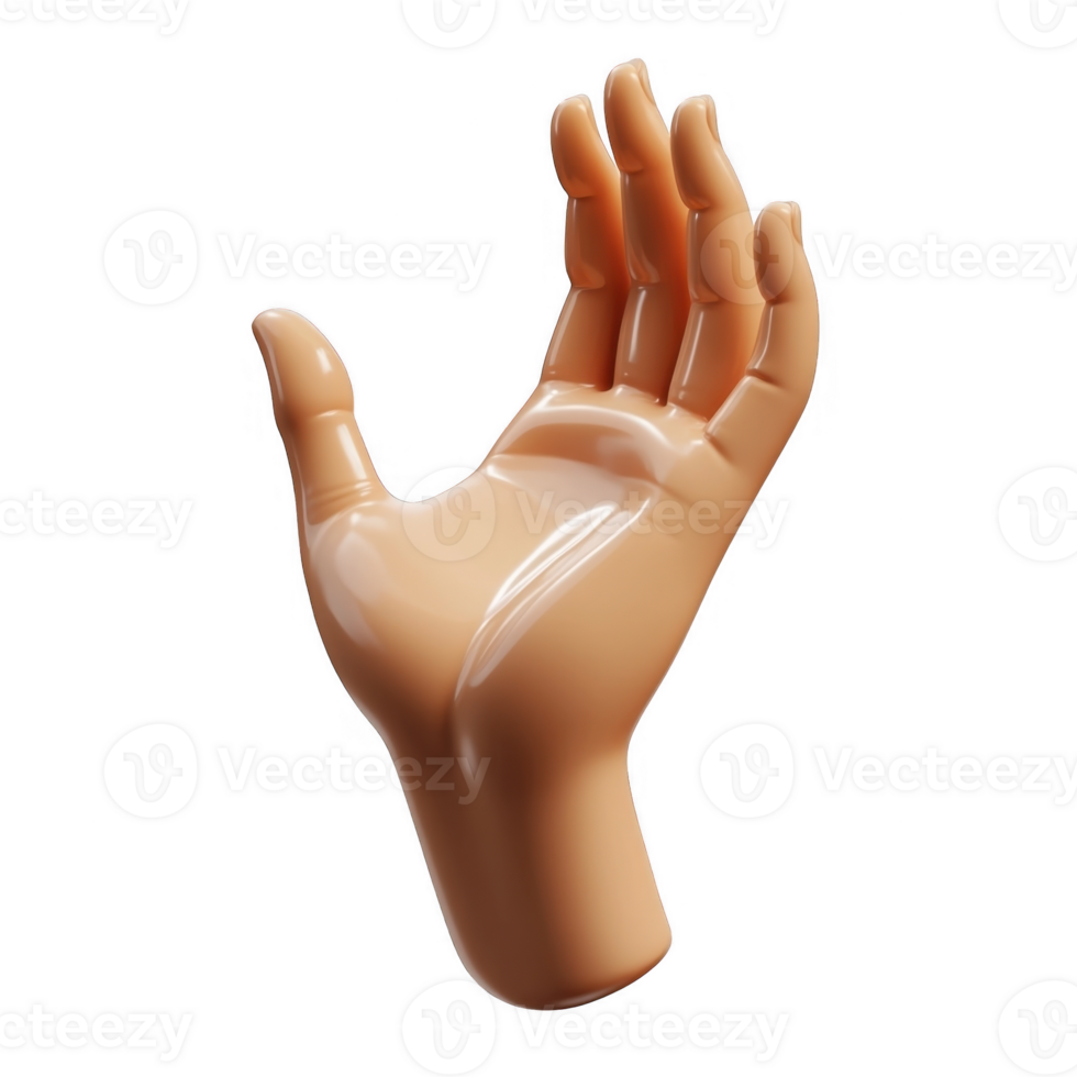 3d icon hand holding something, isolated on transparent background, perfect for your projects png