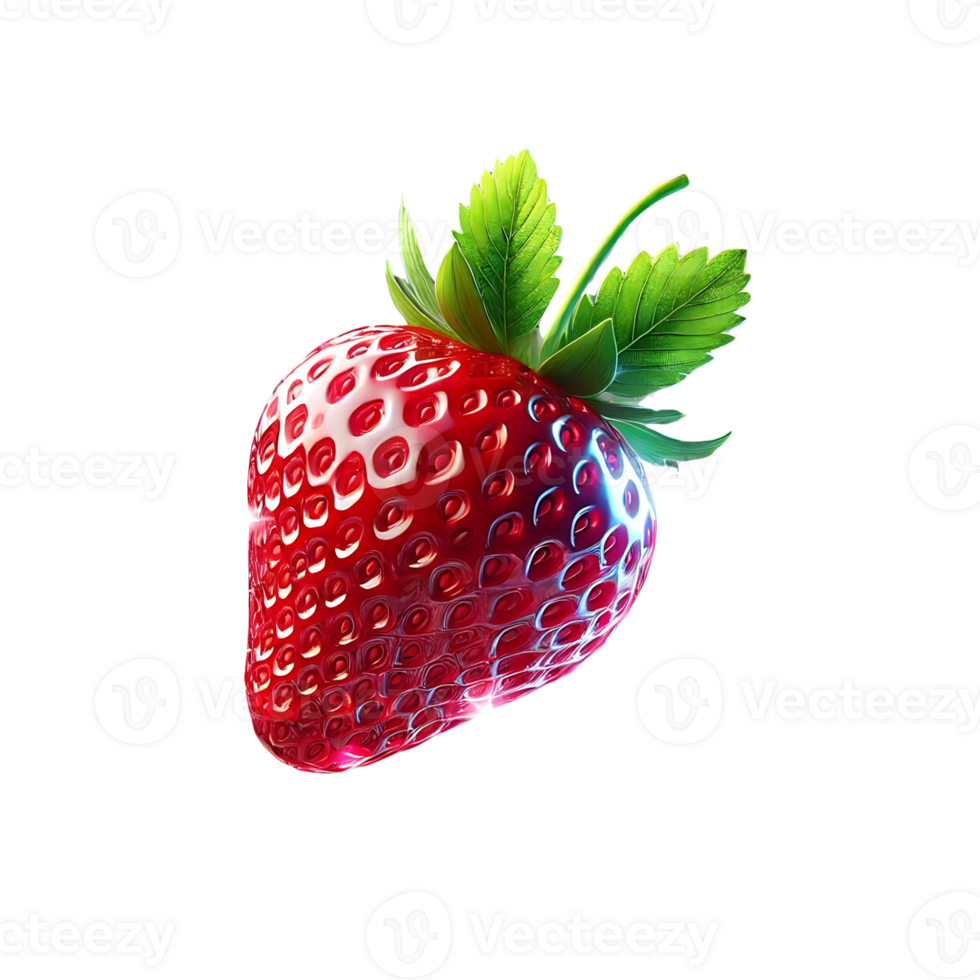 Strawberry Whispers on transparent background png