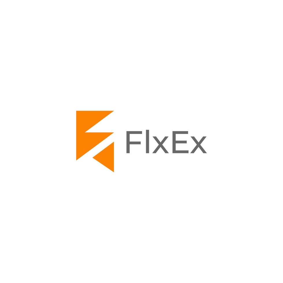 Abstract Modern Letter E, F business logo design template, EF icon logo vector