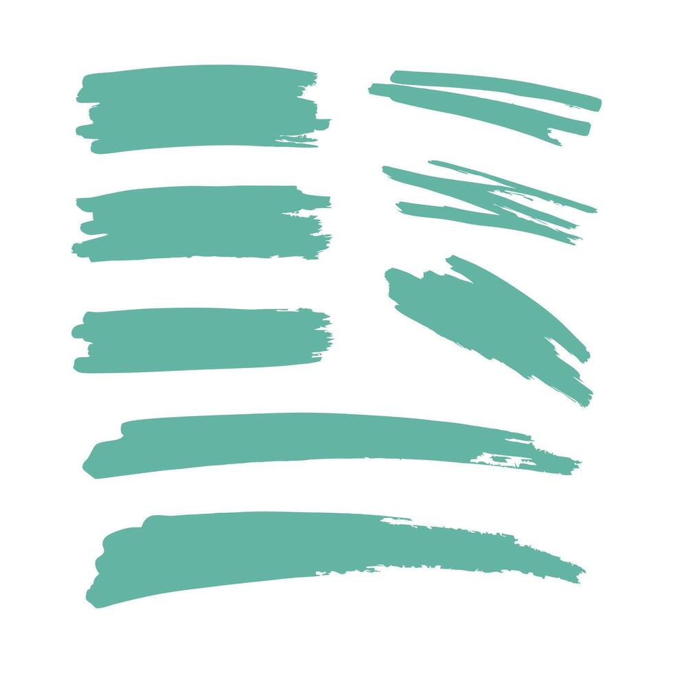Versatile Black Ink Strokes for Design and Art vector