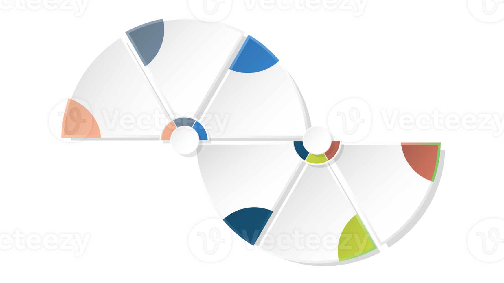 Infographic with 6 steps, process or options. png