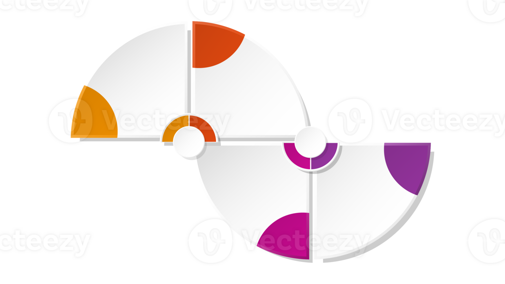 Infographic with 4 steps, process or options. png
