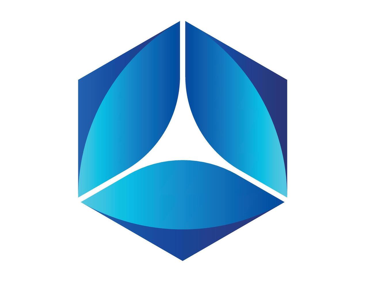 various unique logo for company. hexagon logo , template, illustration. best logo vector