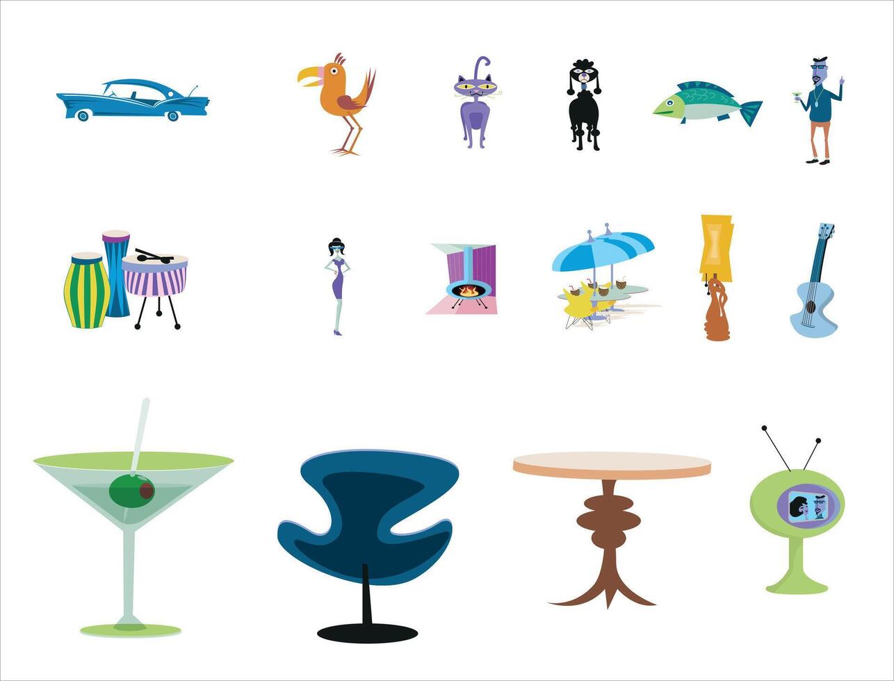 Various type trendy and popular icon vector
