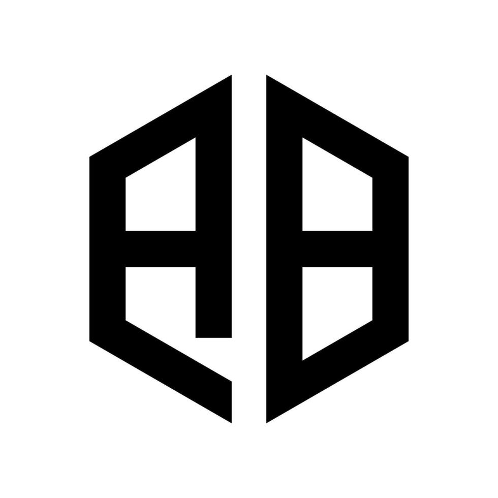 Modern Letter AB Logo Design. suitable for companies or brands that want to look innovative. vector