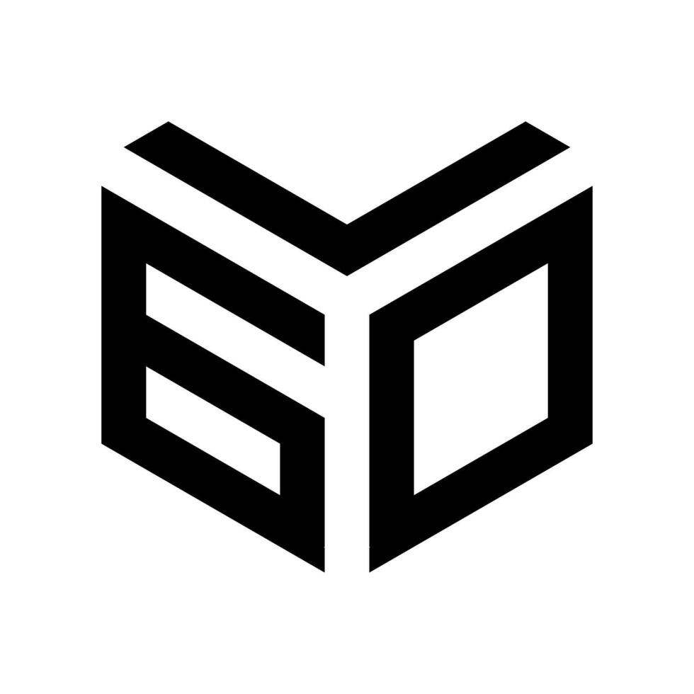 Monogram Letter GLO Symbol Logo. suitable for brands or companies that want to highlight creativity and uniqueness vector