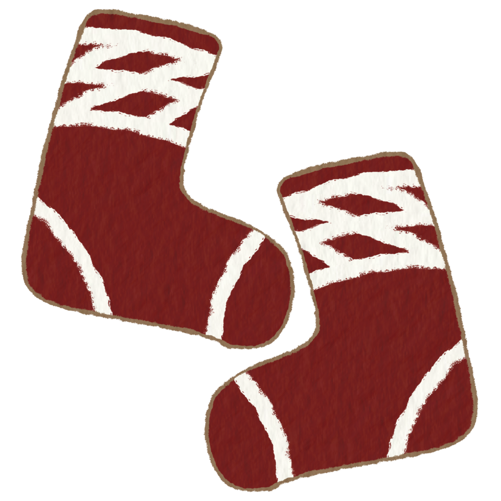 Sock icon for Christmas festival and holiday decoration. png