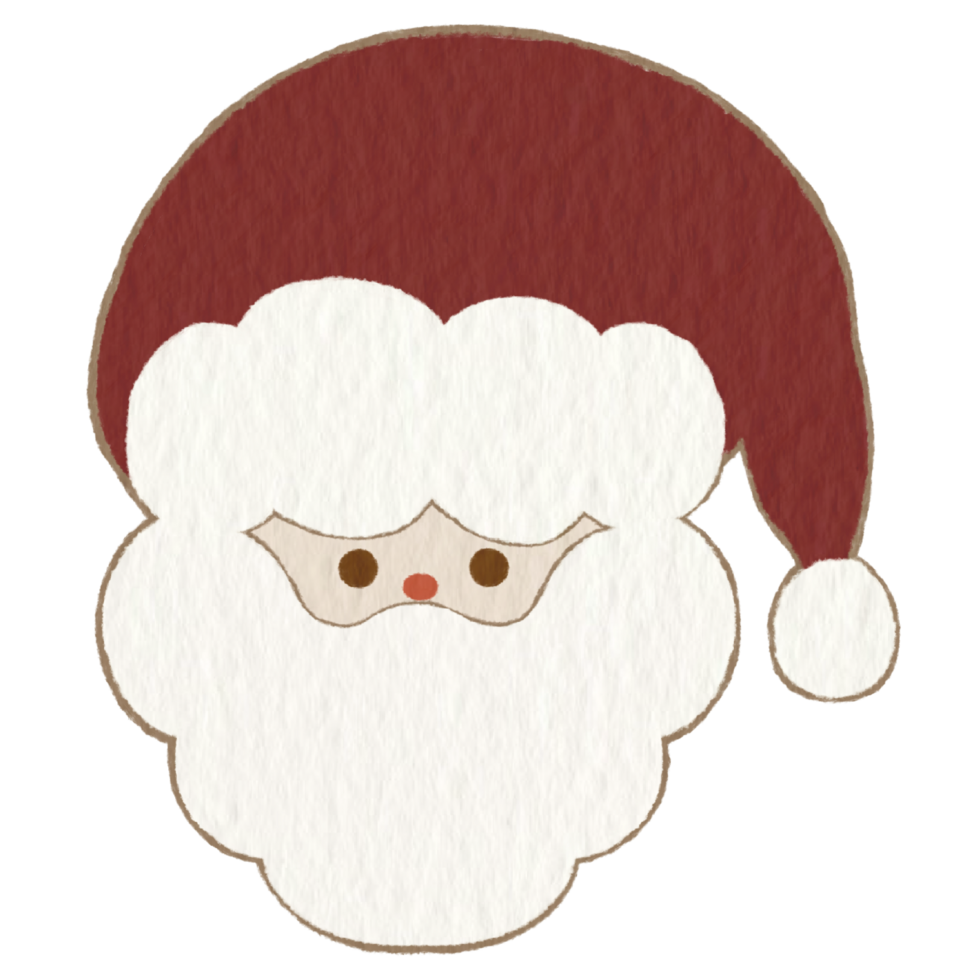 Merry Christmas isolate Santa Claus and holiday decoration. png