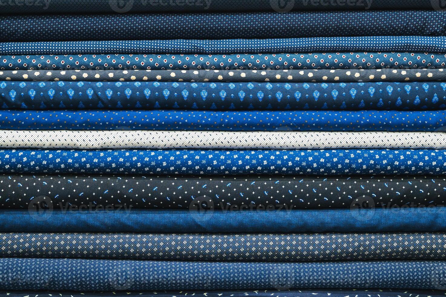 Multi-color knitted fabric samples. Woven texture photo