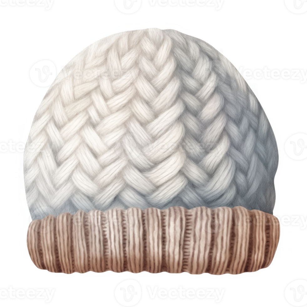 A white hat with a braid on it png