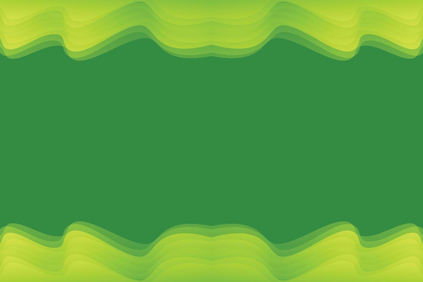fluid wave gradient green background vector