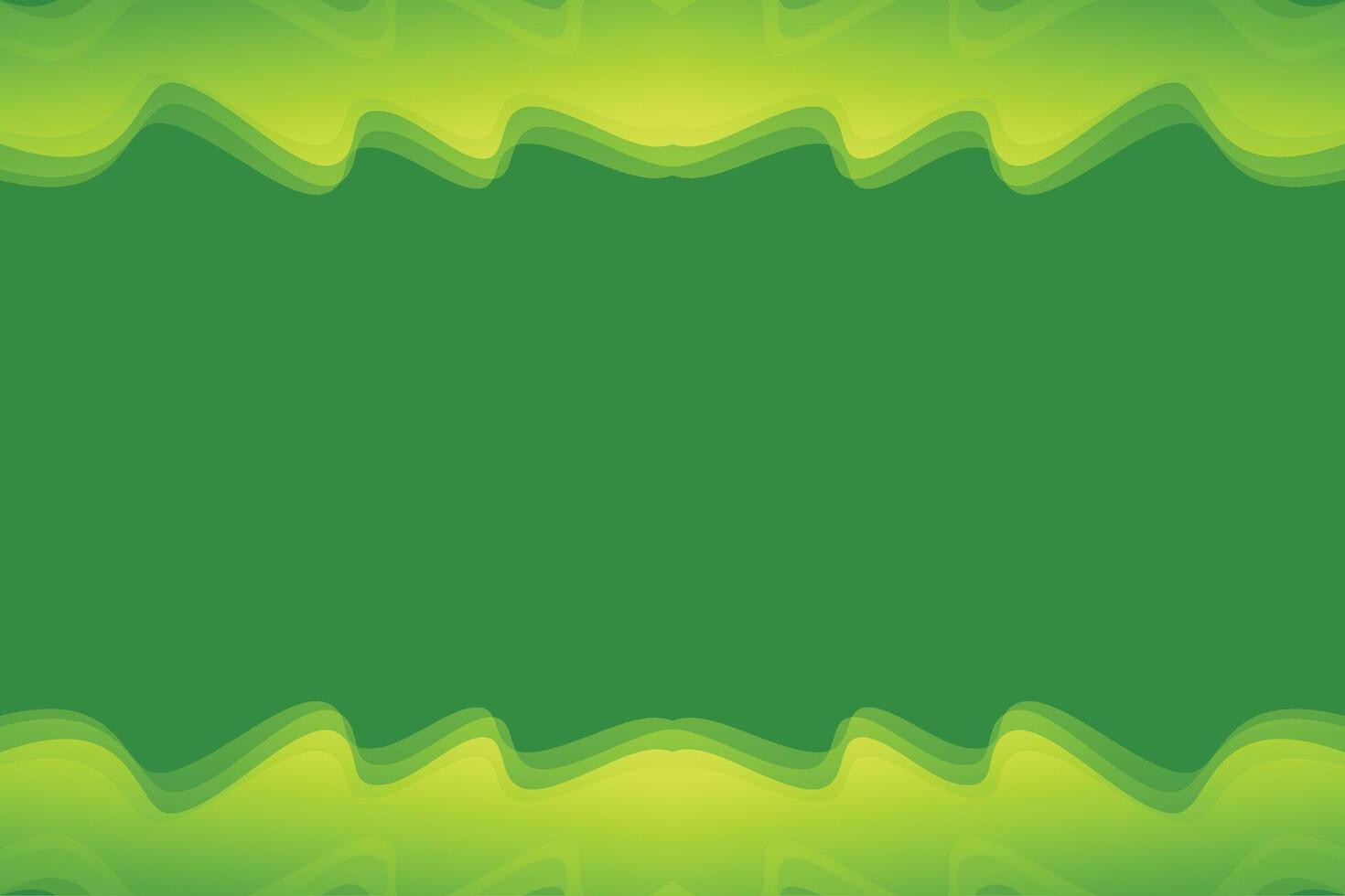 green fluid wave template background vector