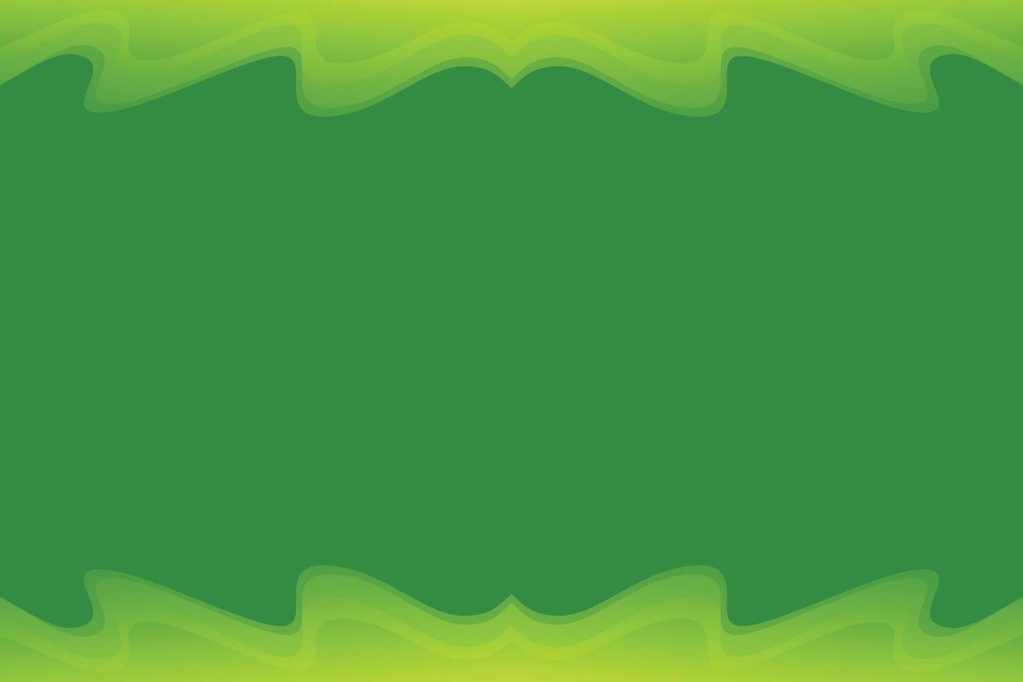 fluid wavy green gradient background vector
