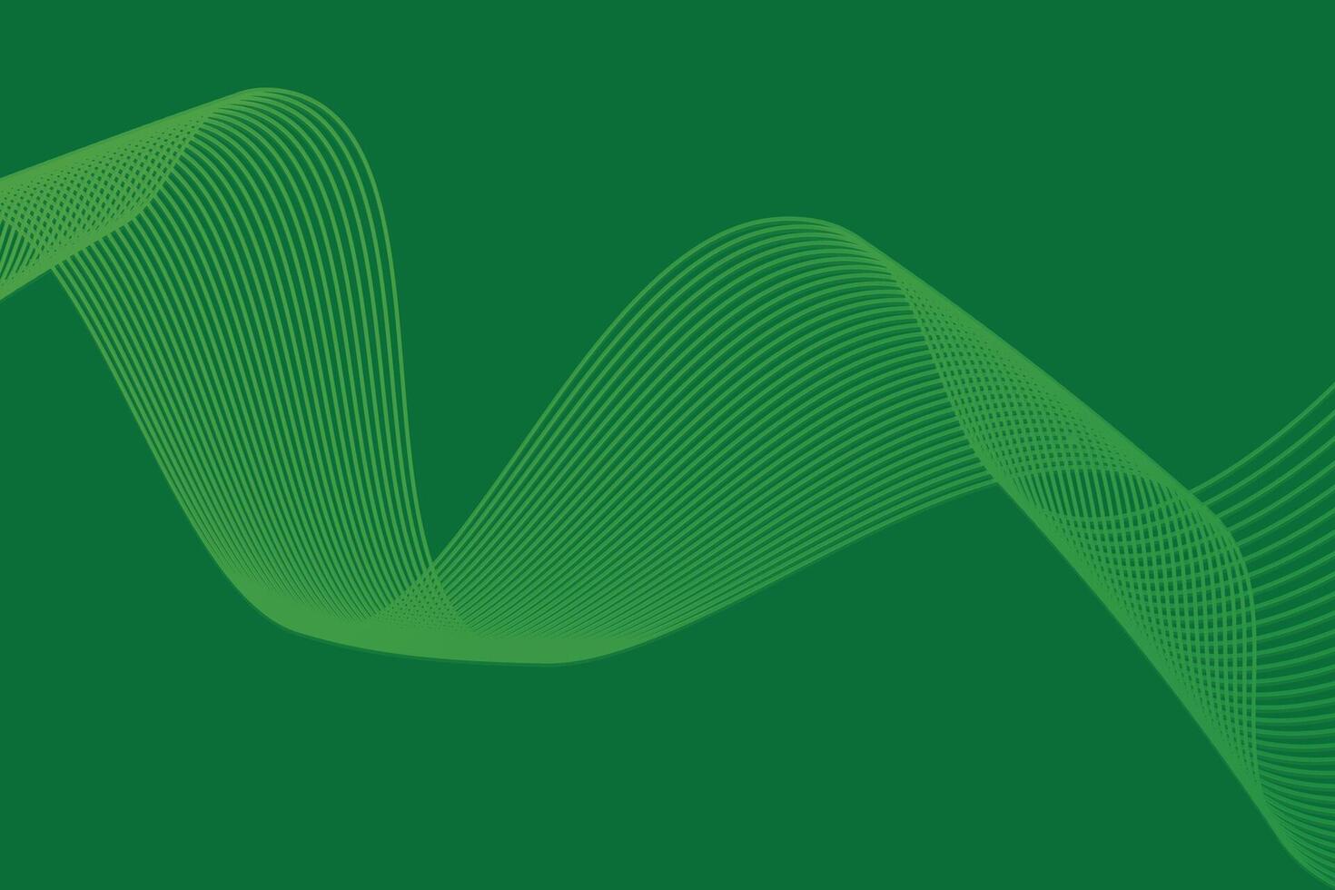 abstract green wave line background vector