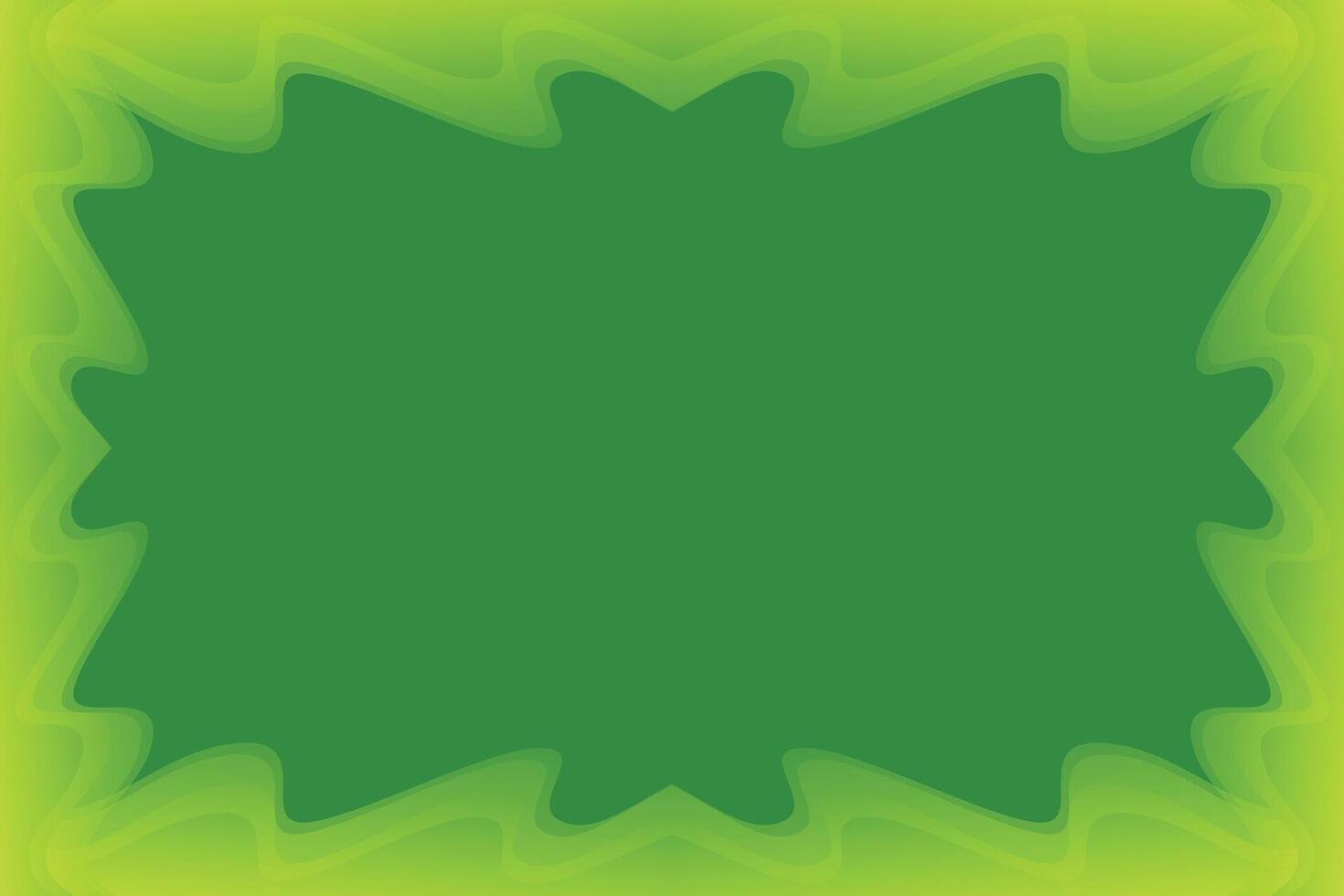 abstract gradient green fluid wave background vector