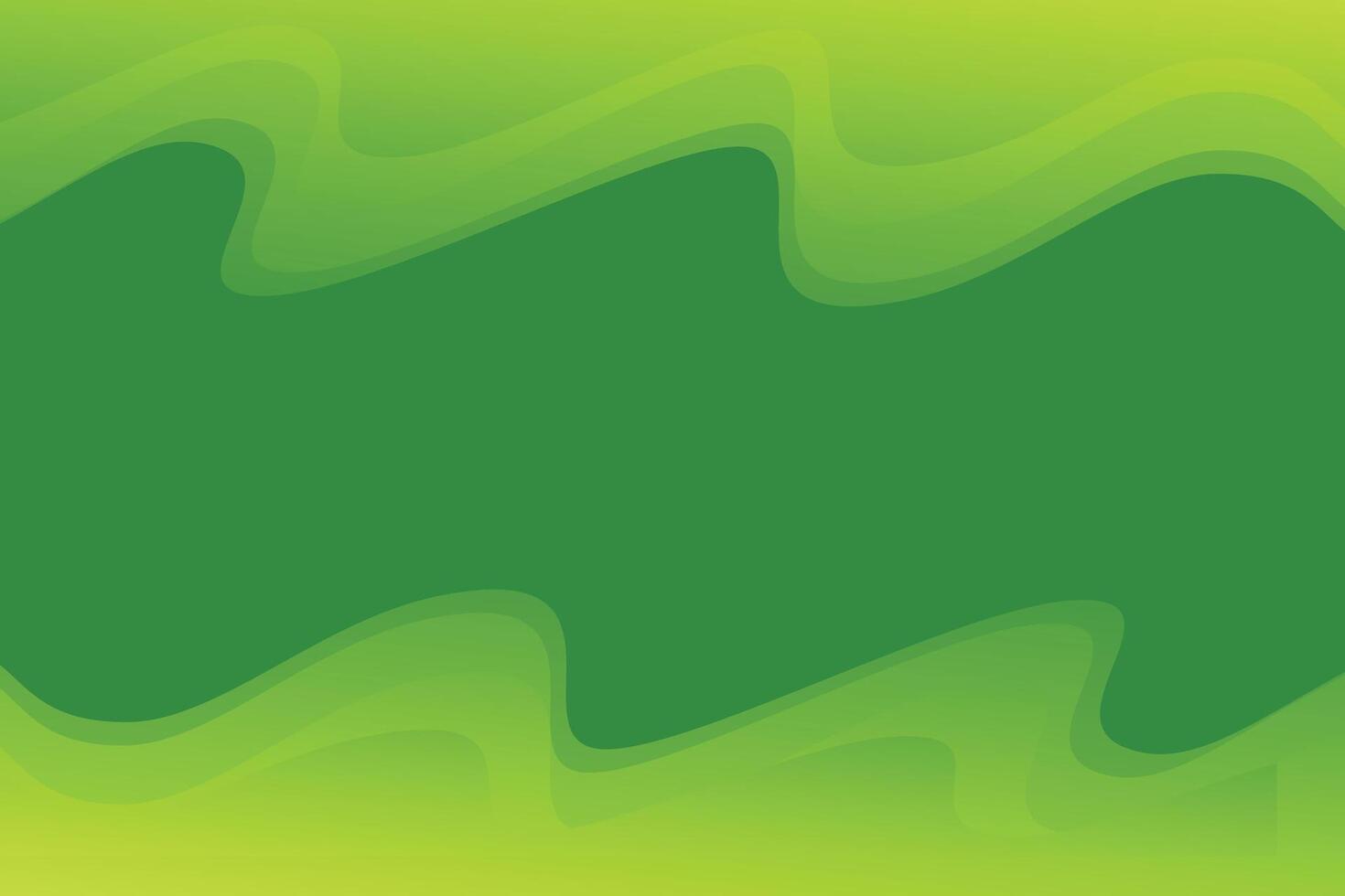 gradient green fluid wave background vector