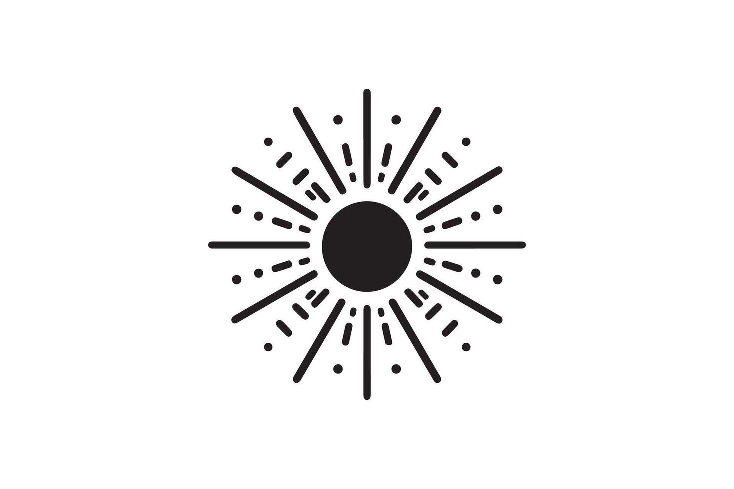 Sunburst icon illustration vector