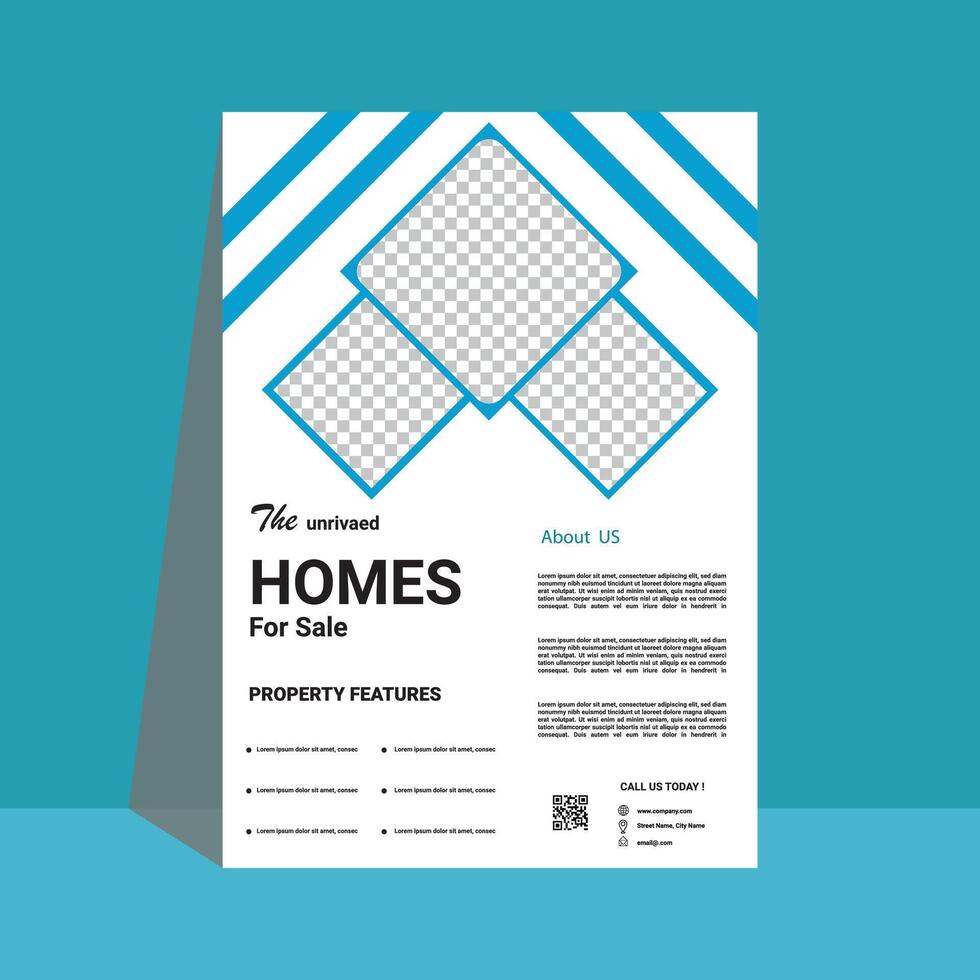 Real Estate Simple Flyer vector
