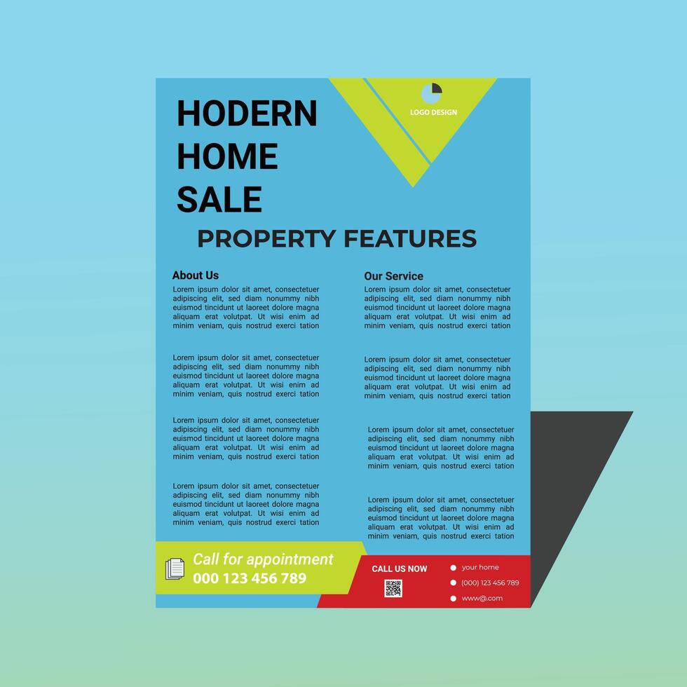 Creating Real Estate Flyer vector