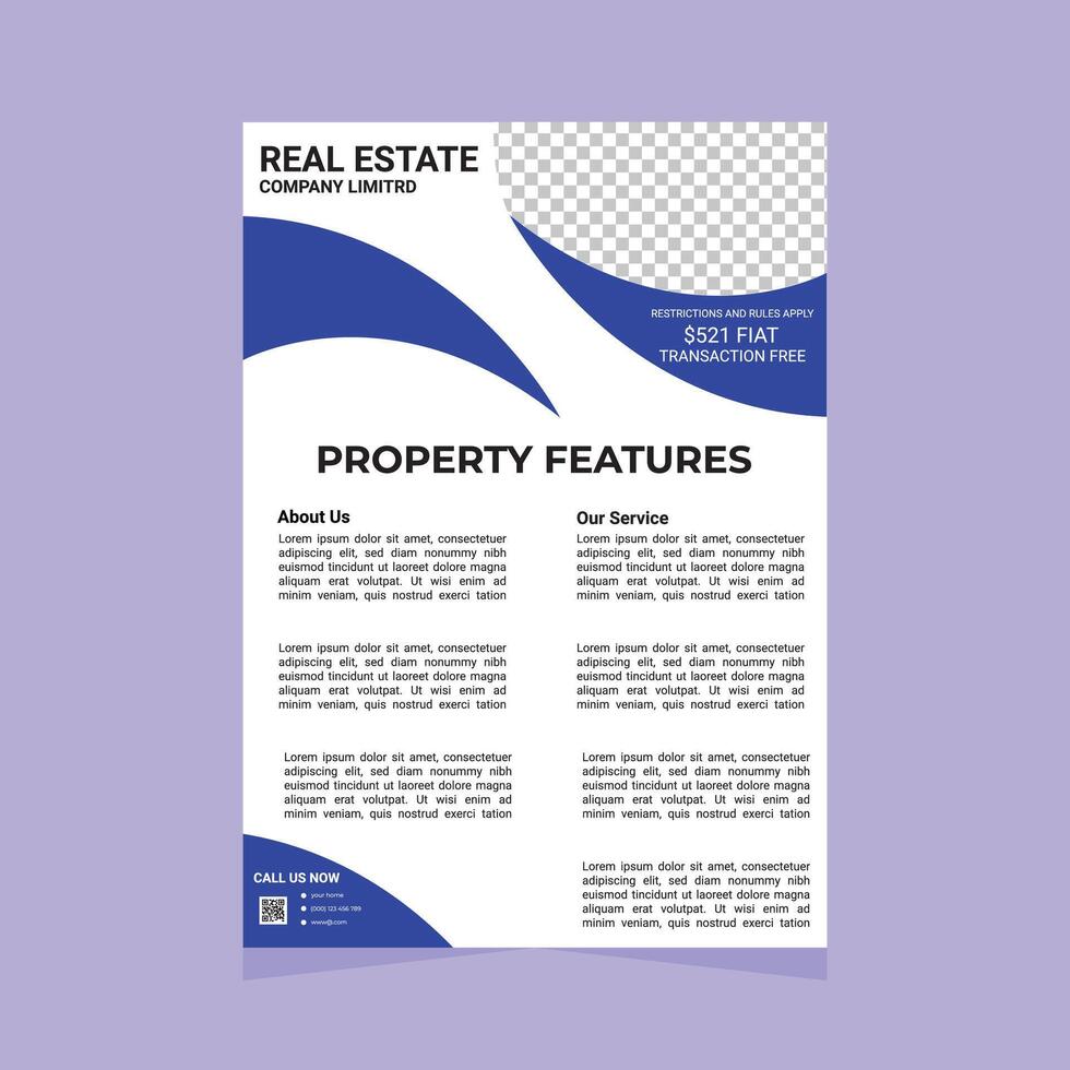 Real Estate Digital Flyer vector