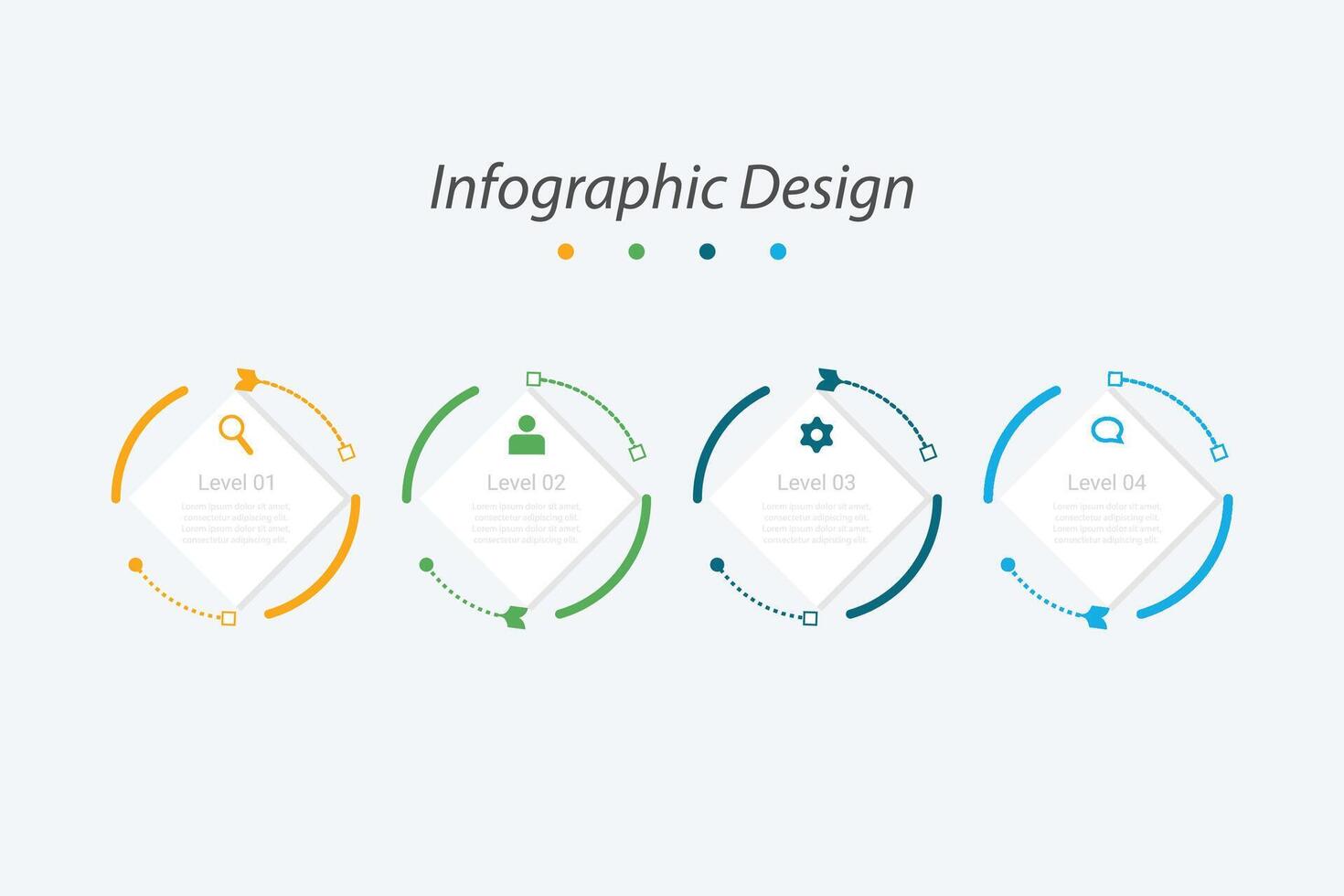 Free timeline infographic template. Flat timeline infographic template with shadow effect. vector