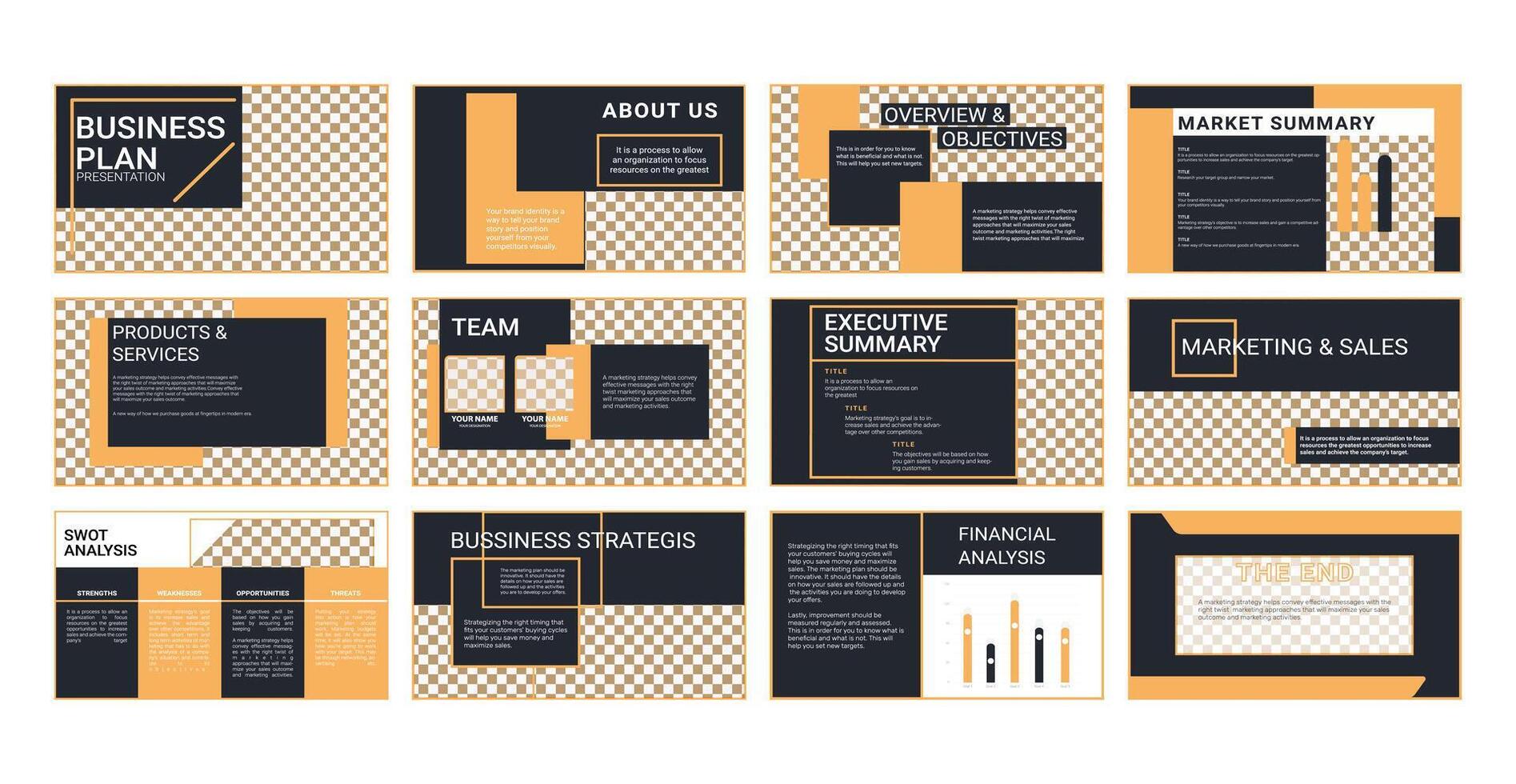 Business plan presentation template design backgrounds and page layout design for office, brochure, book, magazine, and company profile, with infographic elements. vector
