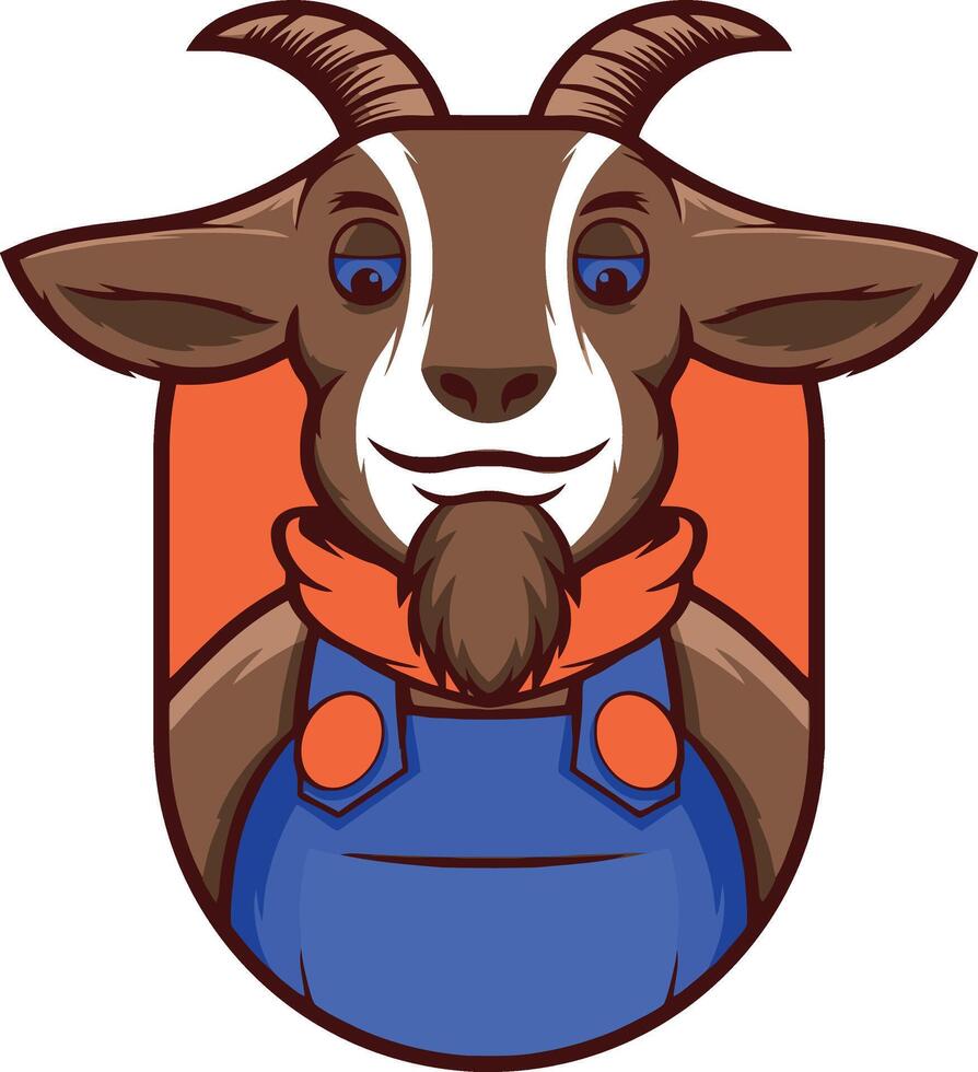 goat logo design vector