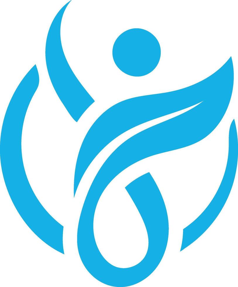 charity logo with human vector