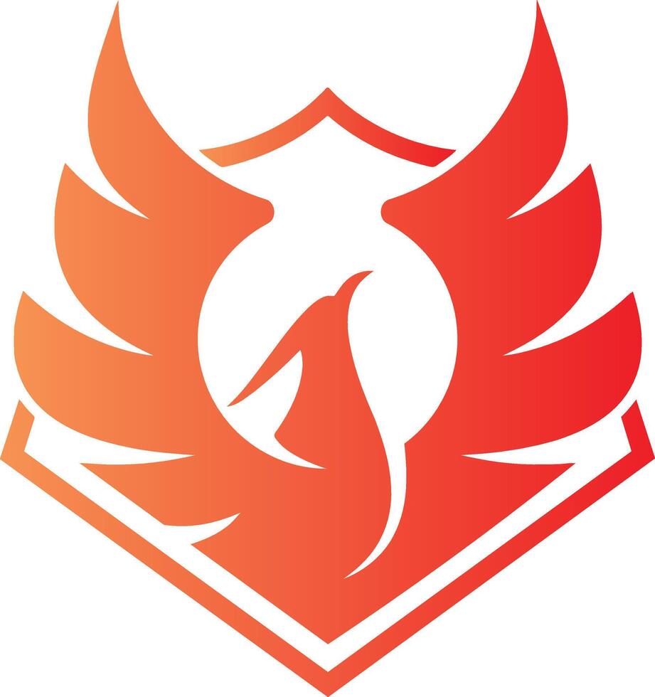 phoenix logo design vector