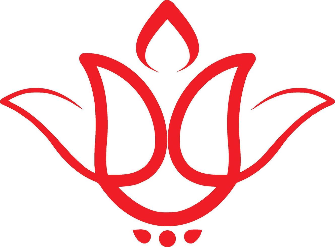 lotus flower logo vector