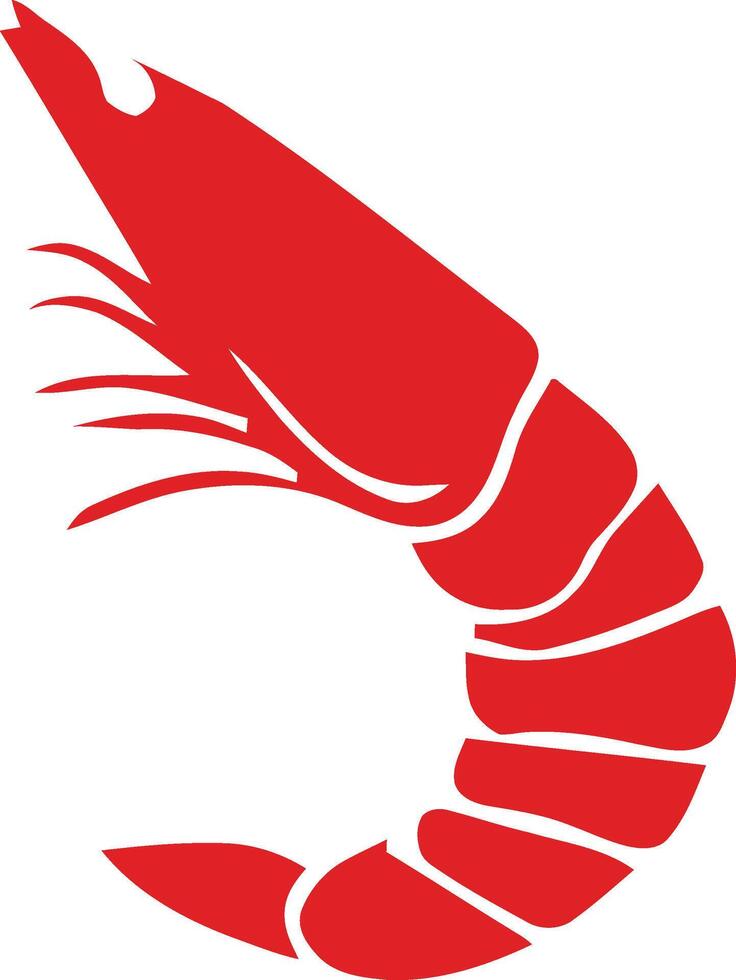 prawn logo design vector