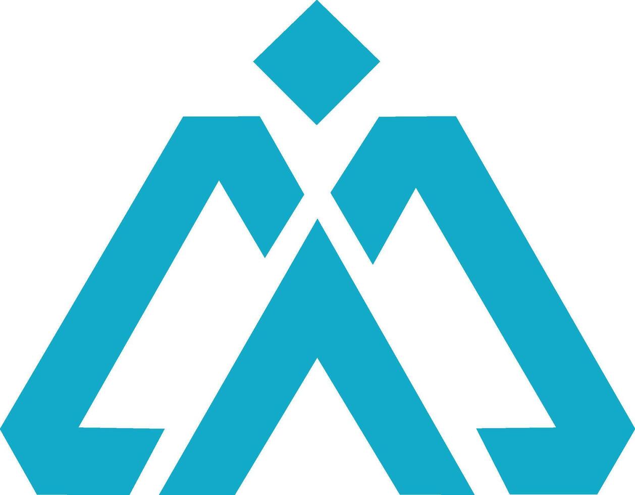 M Human Logo design vector