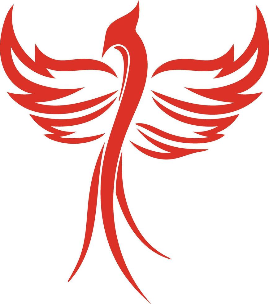phoenix logo design vector