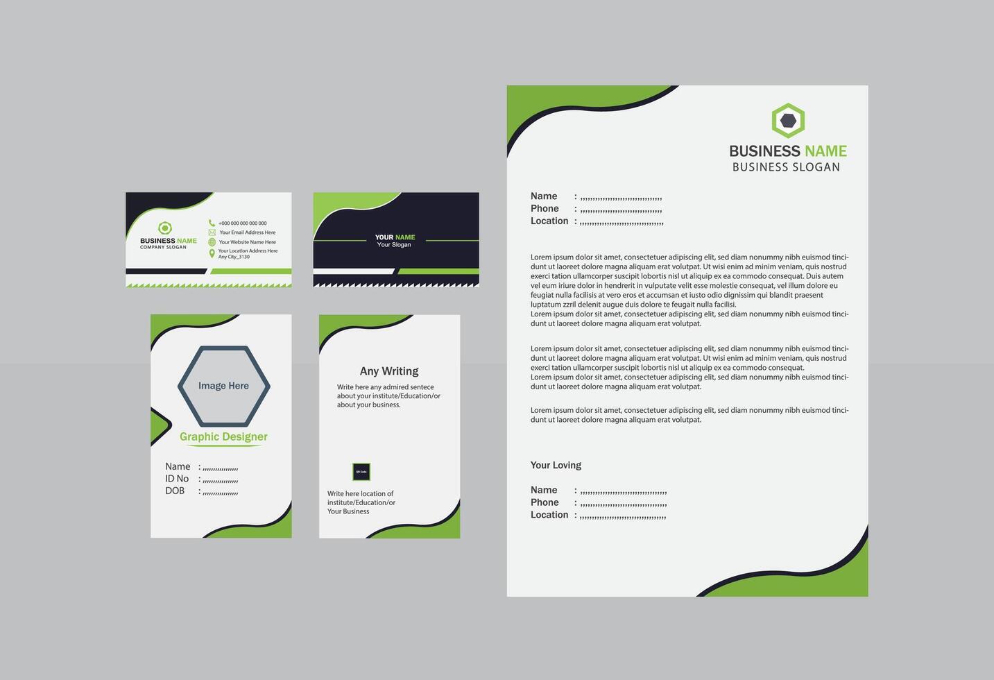 Editable Modern and Professional Brand Identity Design vector