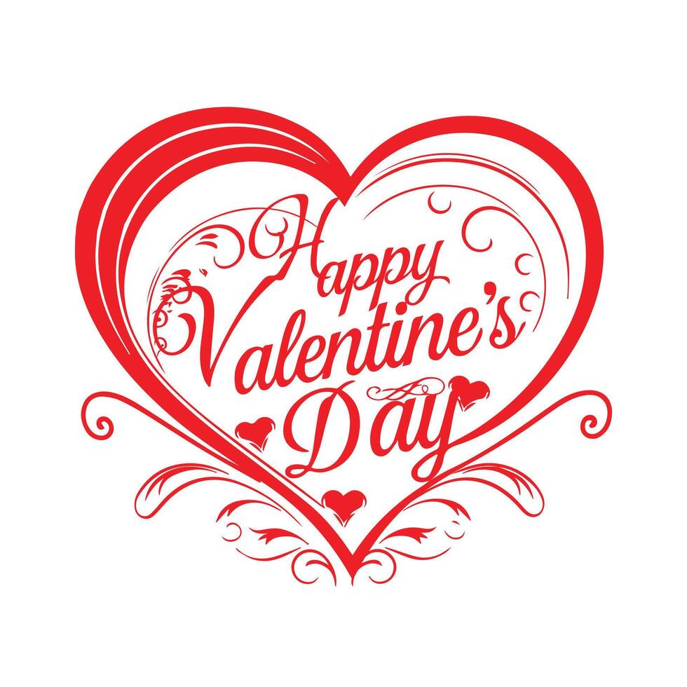 Romantic Valentine's Day heart's Silhouette vector