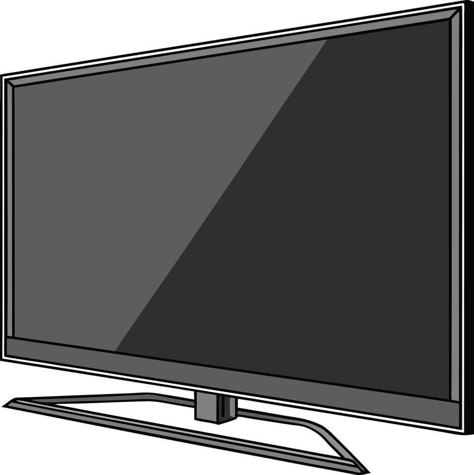 A flat screen television vector