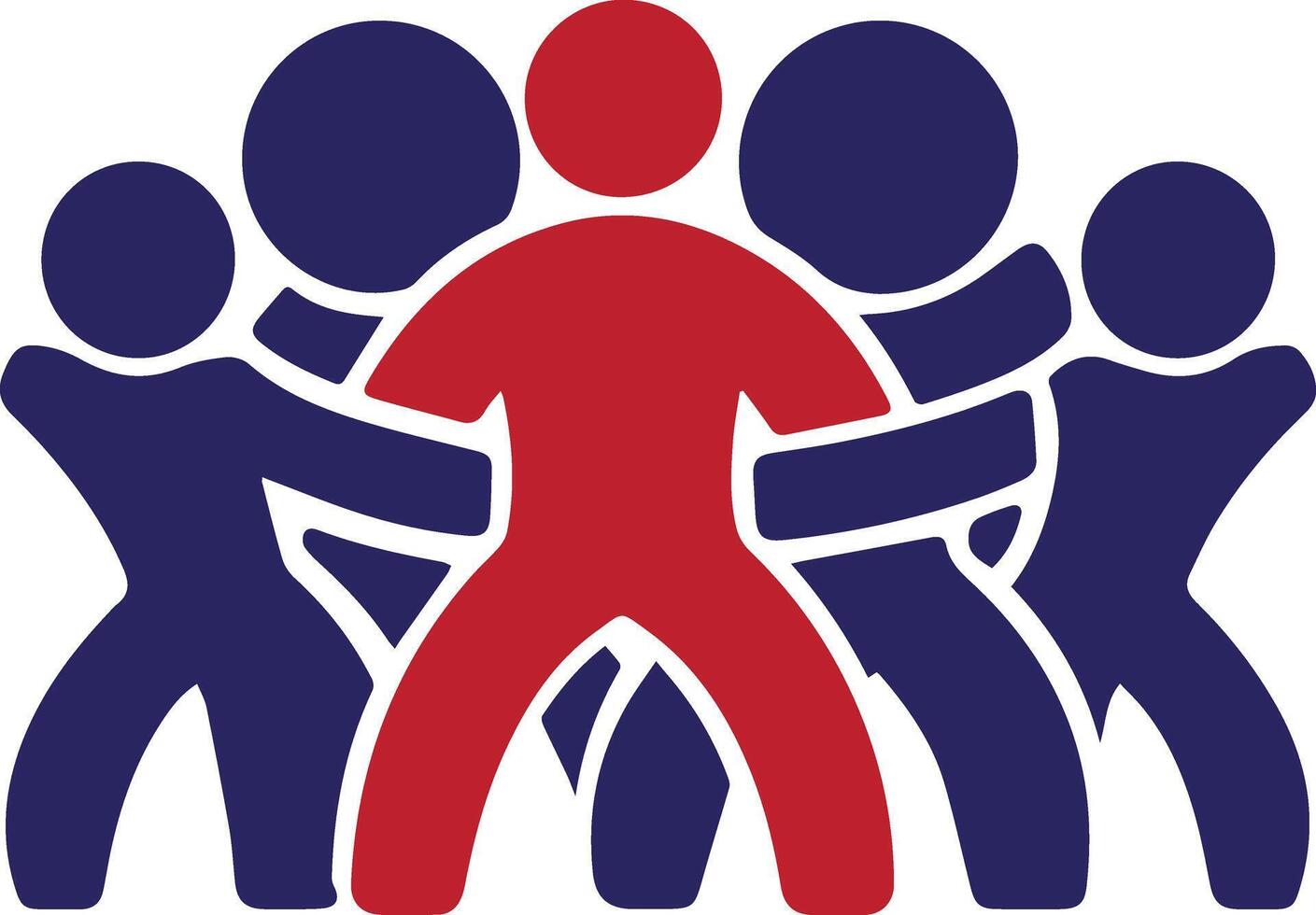 Unique illustration based on icon team vector