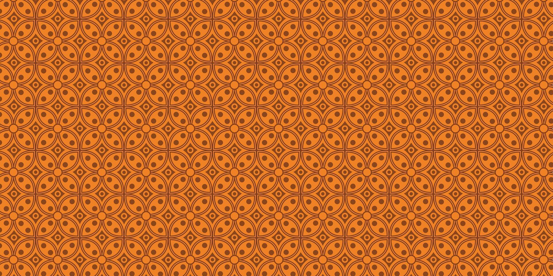 Batik kawung pattern illustration style for background design. vector