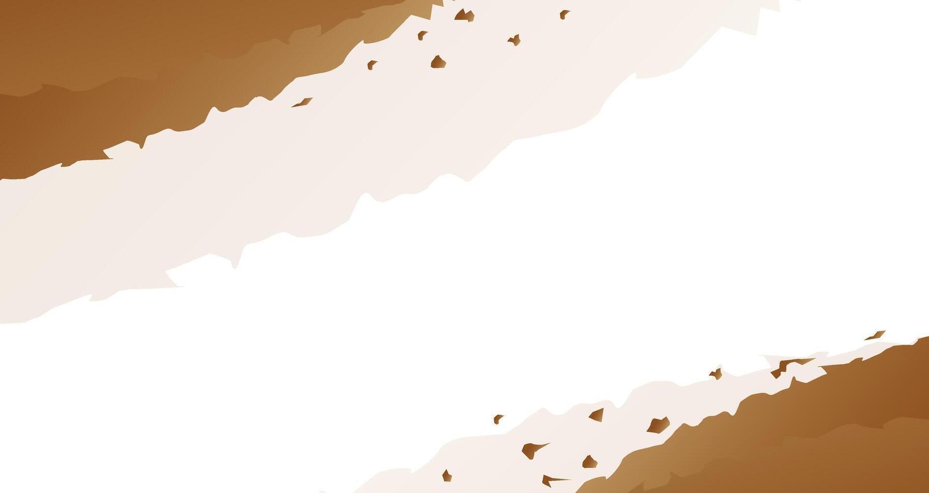 A brown and white background with a large piece of paper vector