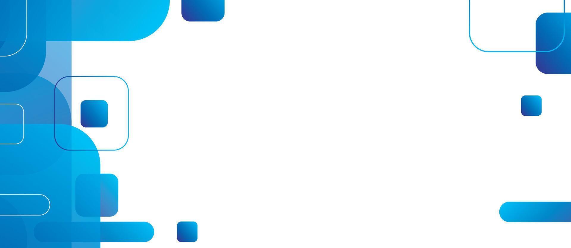 Abstract blue square background with white space for text vector