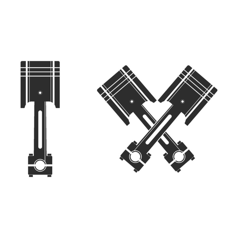 piston icon flat illustration design vector
