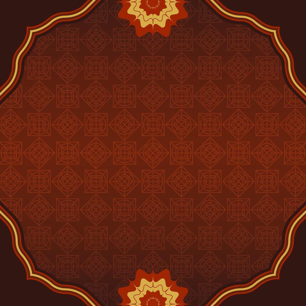 Elegant Islamic Background with Ornament Pattern on Dark Color vector