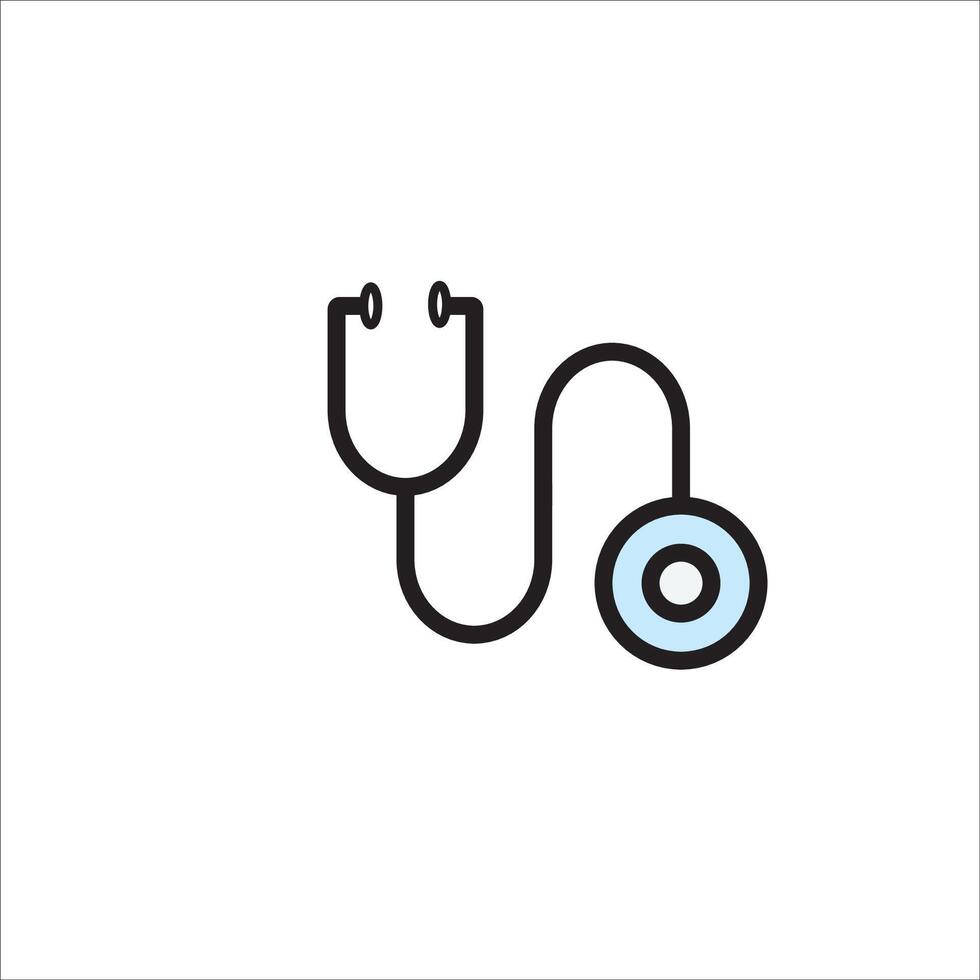 a stethoscope icon on a white background vector